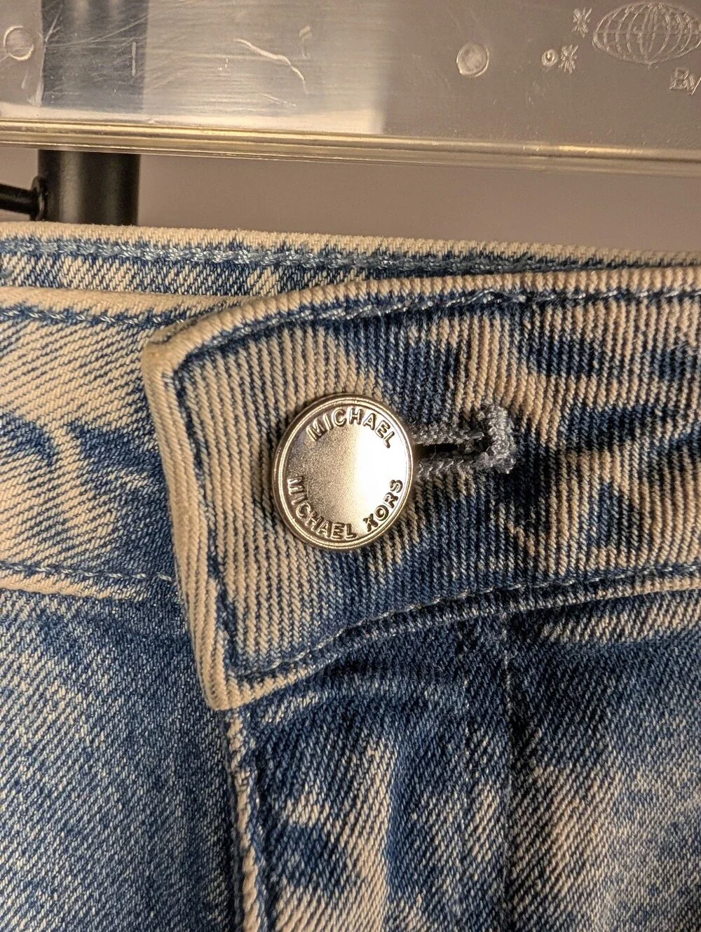 Michael Michael Kors Acid Wash High Rise Jeans Size 12 NWT A-255